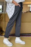 Made in Italy Luxury Smooth Magic Trouser Dark Grey 